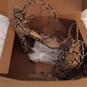 Snakeskin heels